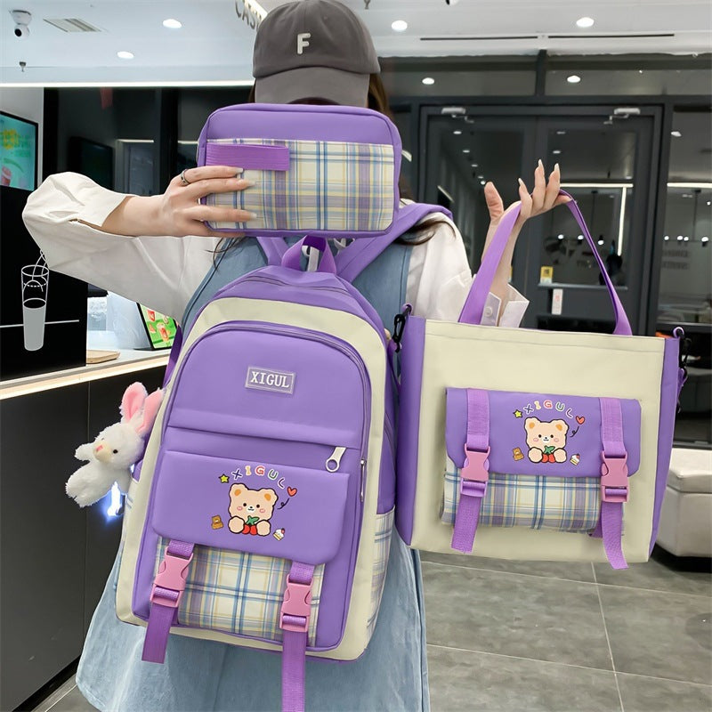Large Capacity High School Plaid | Baby's World Bangladesh