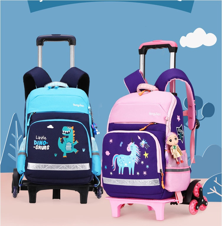 Korean Detachable Trolley Bag For Elementary School Students - Baby Bag - Baby's World