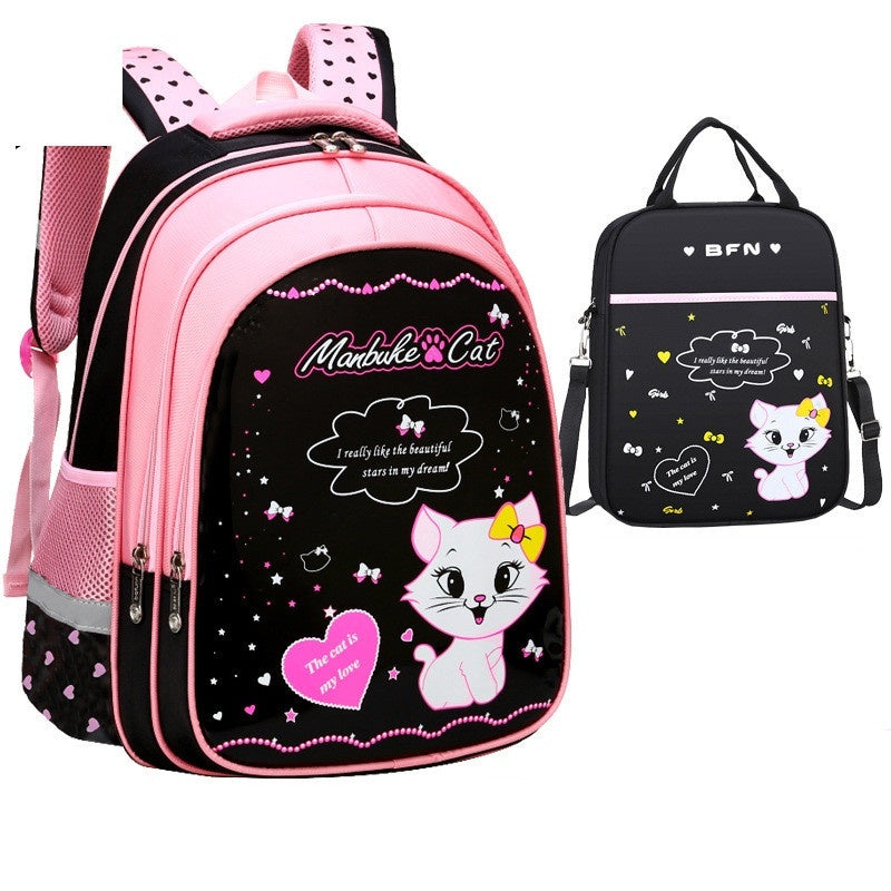 Kids School Cute Cat Print Backpack - Baby Bag - Baby's World (view 3)