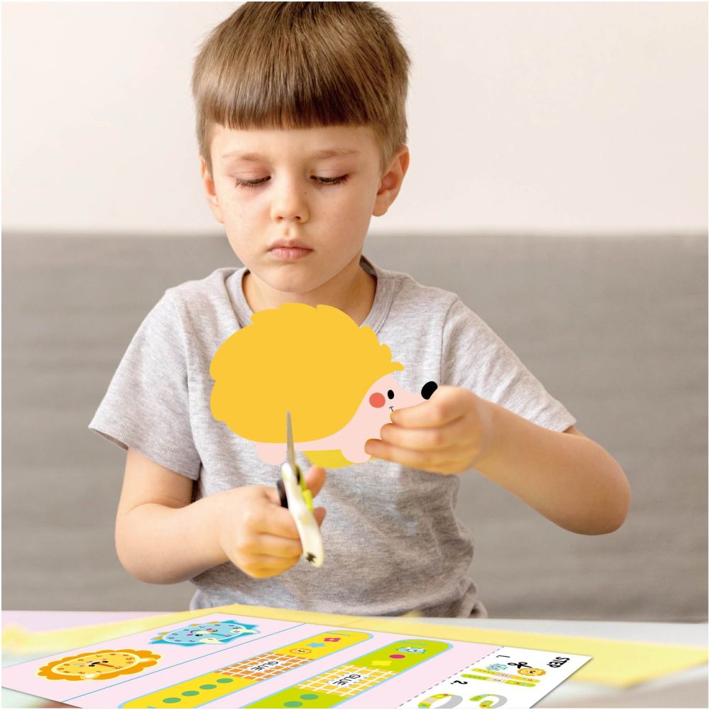 Paper cutting set for children DIY animal cartoon crafts toddler craft toys kindergarten educational paper cutting image 3