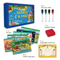 Cross border search and find early education kits children s preschool learning activity mats reusable early education cards