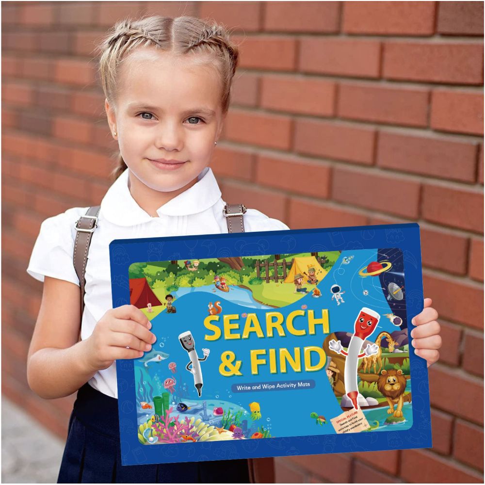 Cross border search and find early education kits children s preschool learning activity mats reusable early education cards image 2