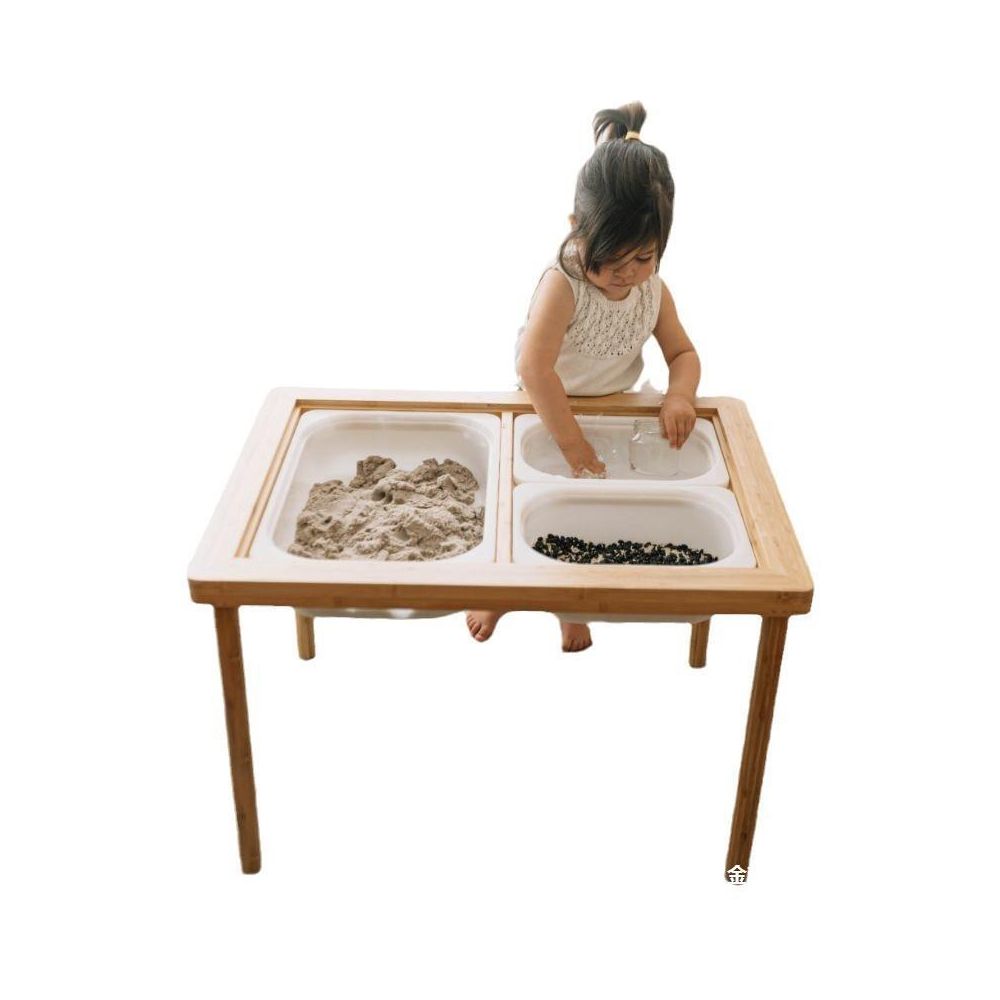 Multifunctional baby educational play table building block table toy table sand tray table Lisette children s table sensory wooden table