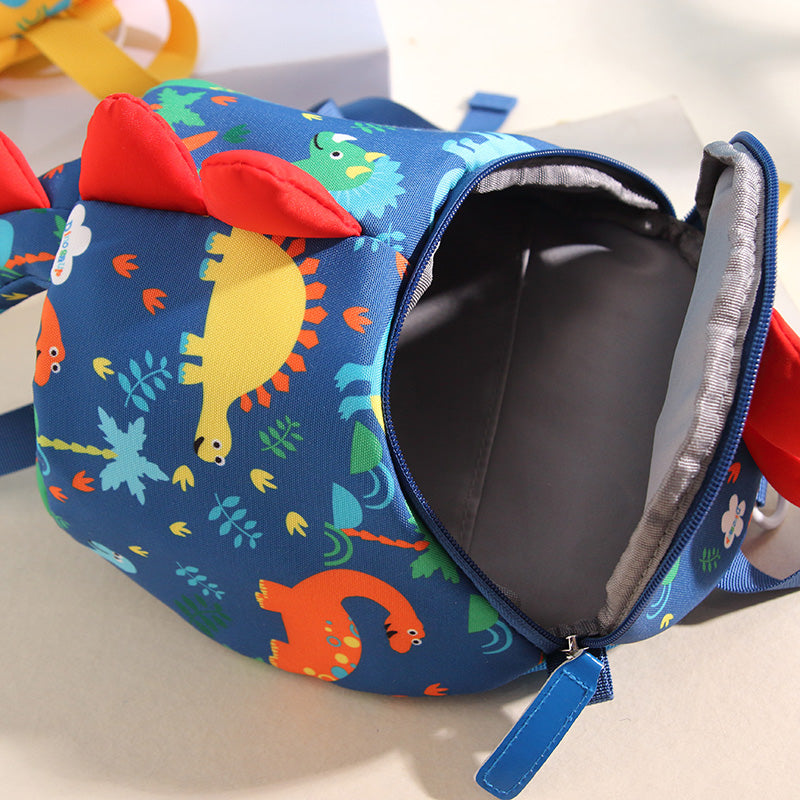 Children Anti Lost - Children's Anti-lost Cartoon Dinosaur School Bag Kindergarten Backpack - Baby Bag - Baby's World (view