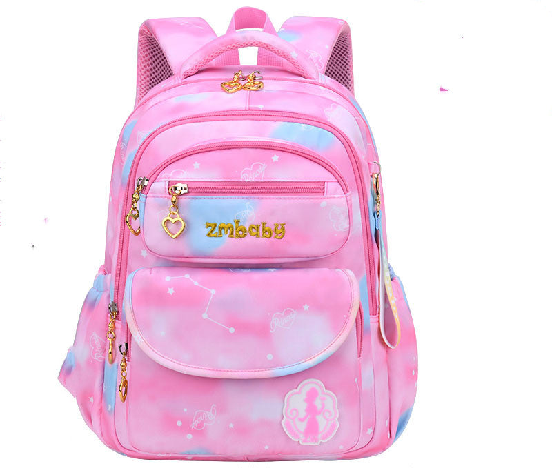 Kamida Primary School Schoolbag Female Sweet And Cute Gradient Backpack 1-3-6 Grade Large Capacity - Baby Bag - Baby's World