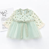 Girls' Little Love Chiffon Hanfu Dress, Baby Ethnic Style Net Gauze Skirt