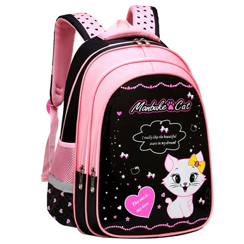 Kids School Cute Cat Print Backpack - Baby Bag - Baby's World (view 5)