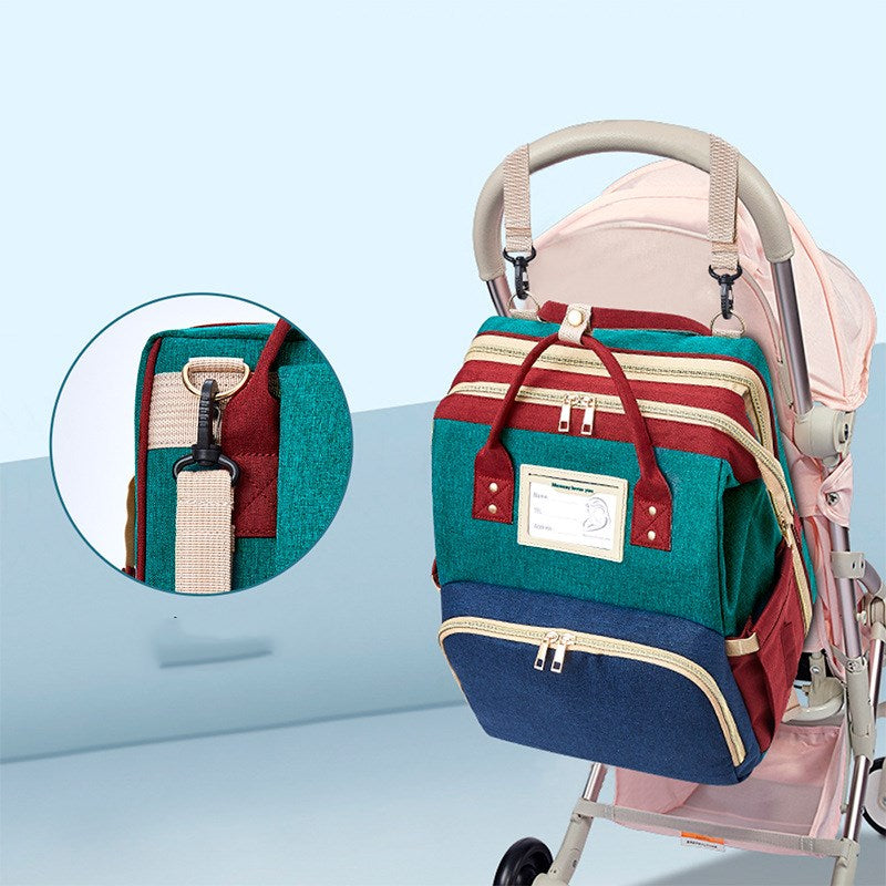 Portable folding bed mommy bag - Baby Bag - Baby's World (view 2)
