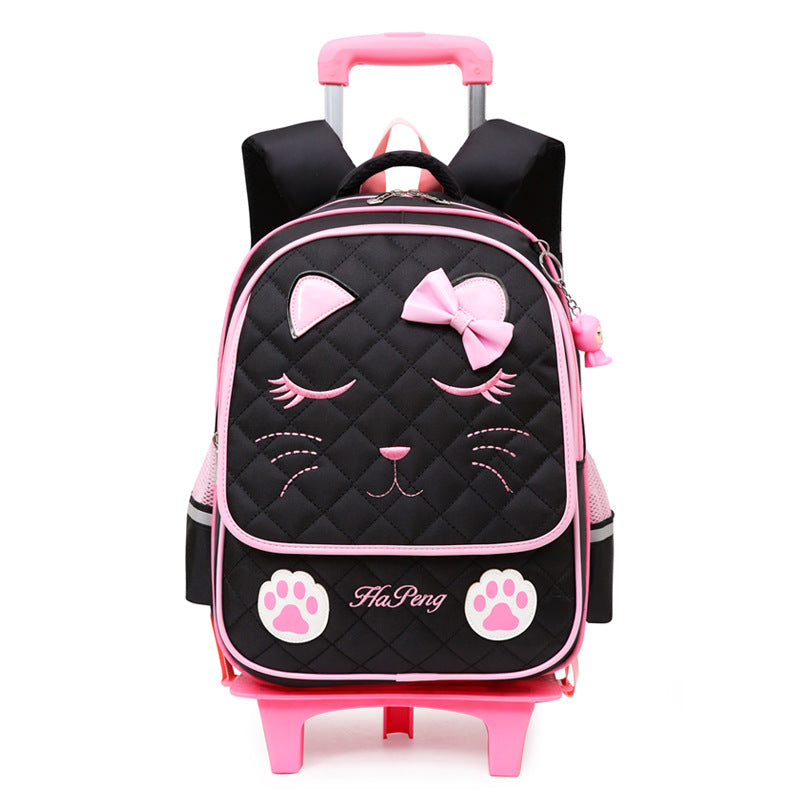 Children Two Three - Children's Two-three-wheel Trolley School bag Data cable - Baby Bag - Baby's World (view 3)