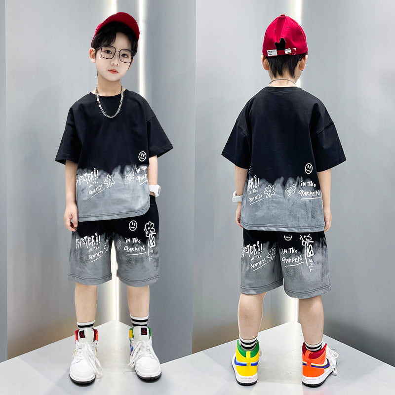 Boys Sports Summer Outfit – Short Sleeve Two Piece Set