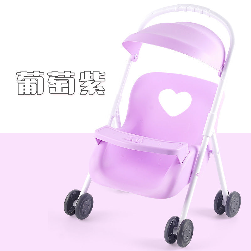 Children's simulation plastic stroller for house with drinking water urine doll baby stroller girl small gift