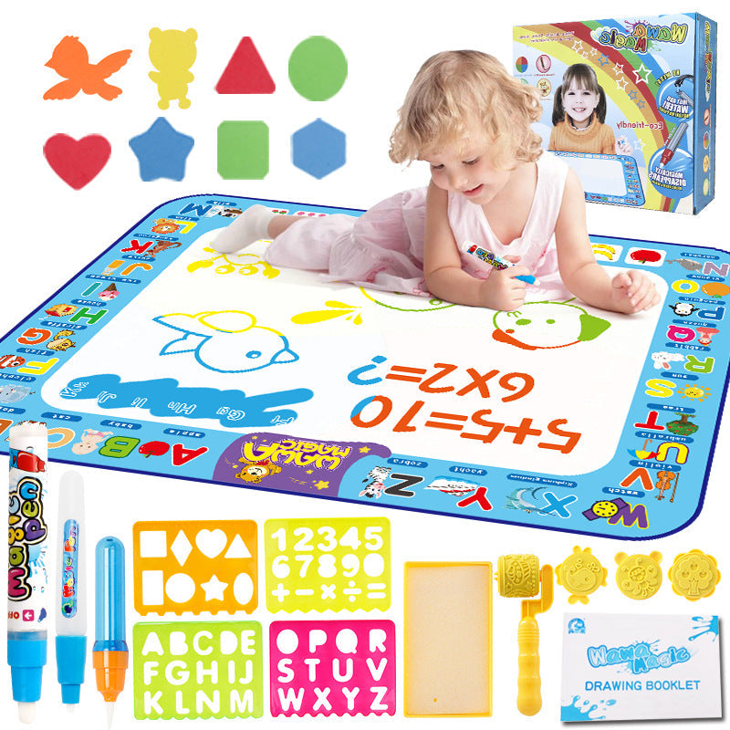 Amazon Cross-Border Children's Water Painting Canvas, Extra-Large Painting Mat, Magical Water Doodle Mat, Writing Toy, Children's Drawing Board