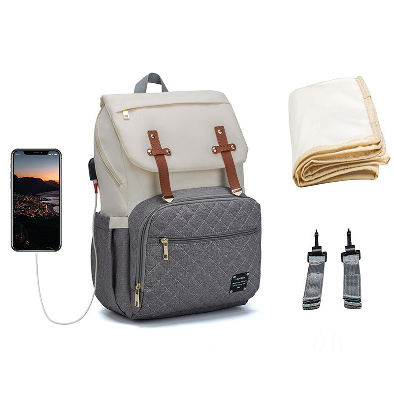 LEQUEEN Multifunctional Large Capacity Mummy Bag - 2026 - Baby Bag - Baby's World (view 5)