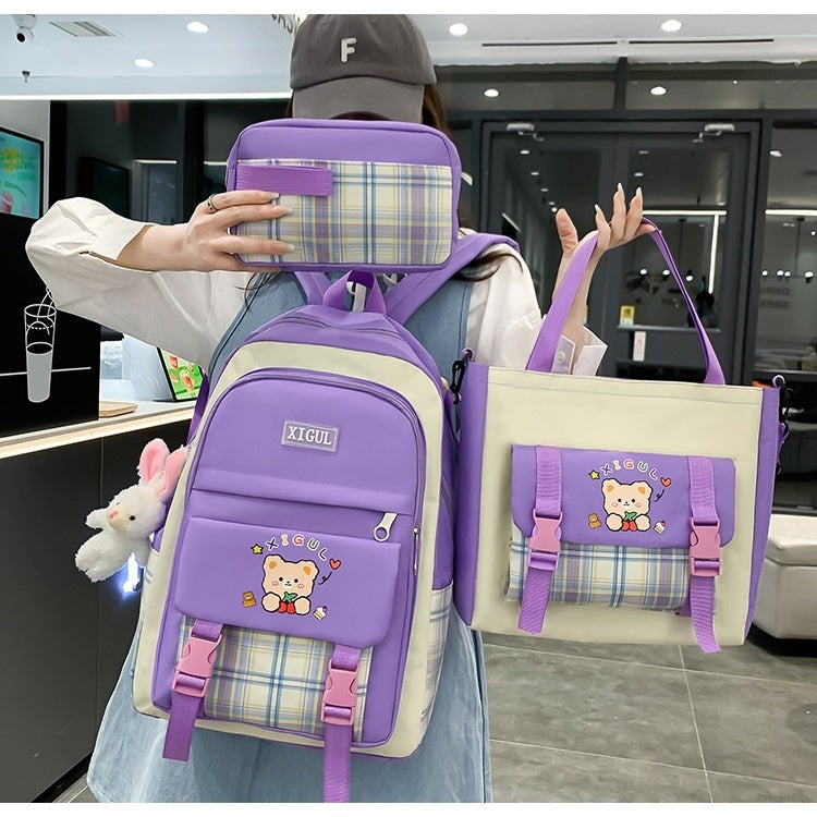 Large Capacity High School Plaid | Baby's World Bangladesh