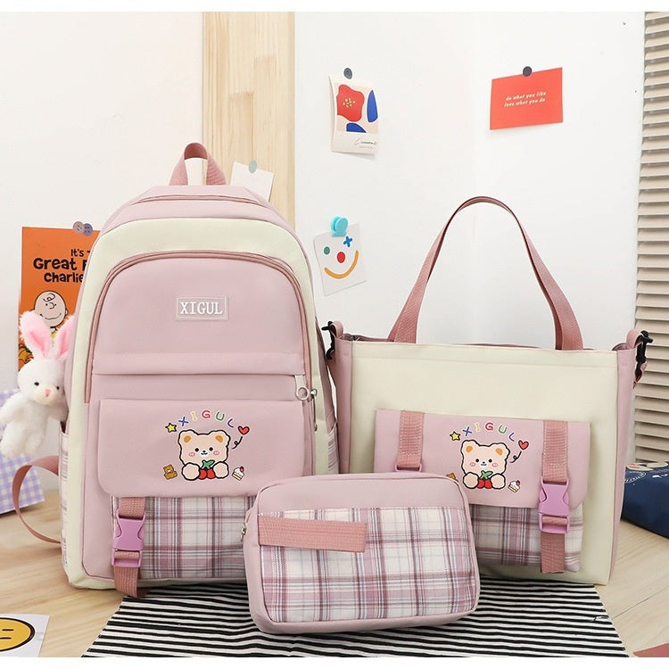 Large Capacity High School Plaid | Baby's World Bangladesh