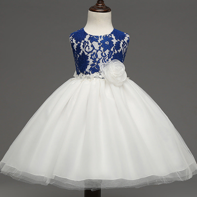 Baby Girls Vintage Lace Dress – Elegant Princess Party Dress
