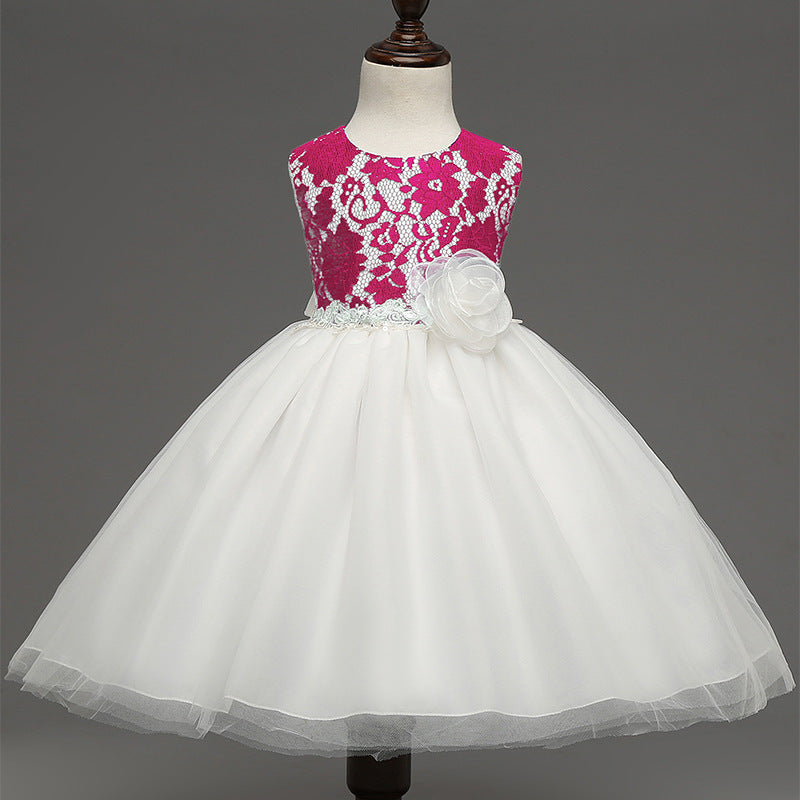 Baby Girls Vintage Lace Dress – Elegant Princess Party Dress