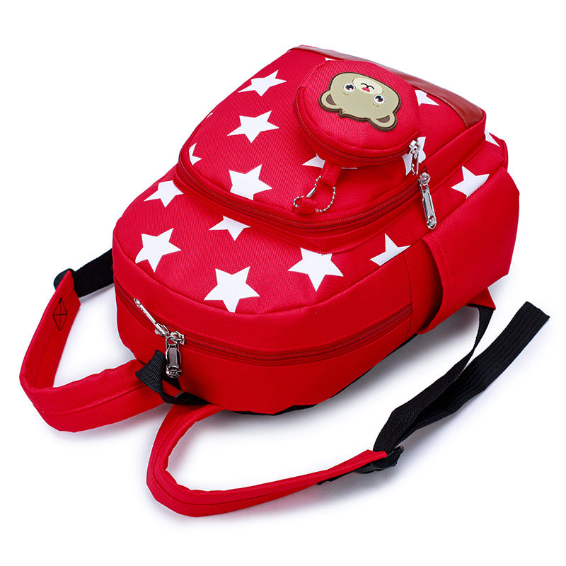 A small bear nursery school bag double shoulder bag - Baby Bag - Baby's World (view 3)