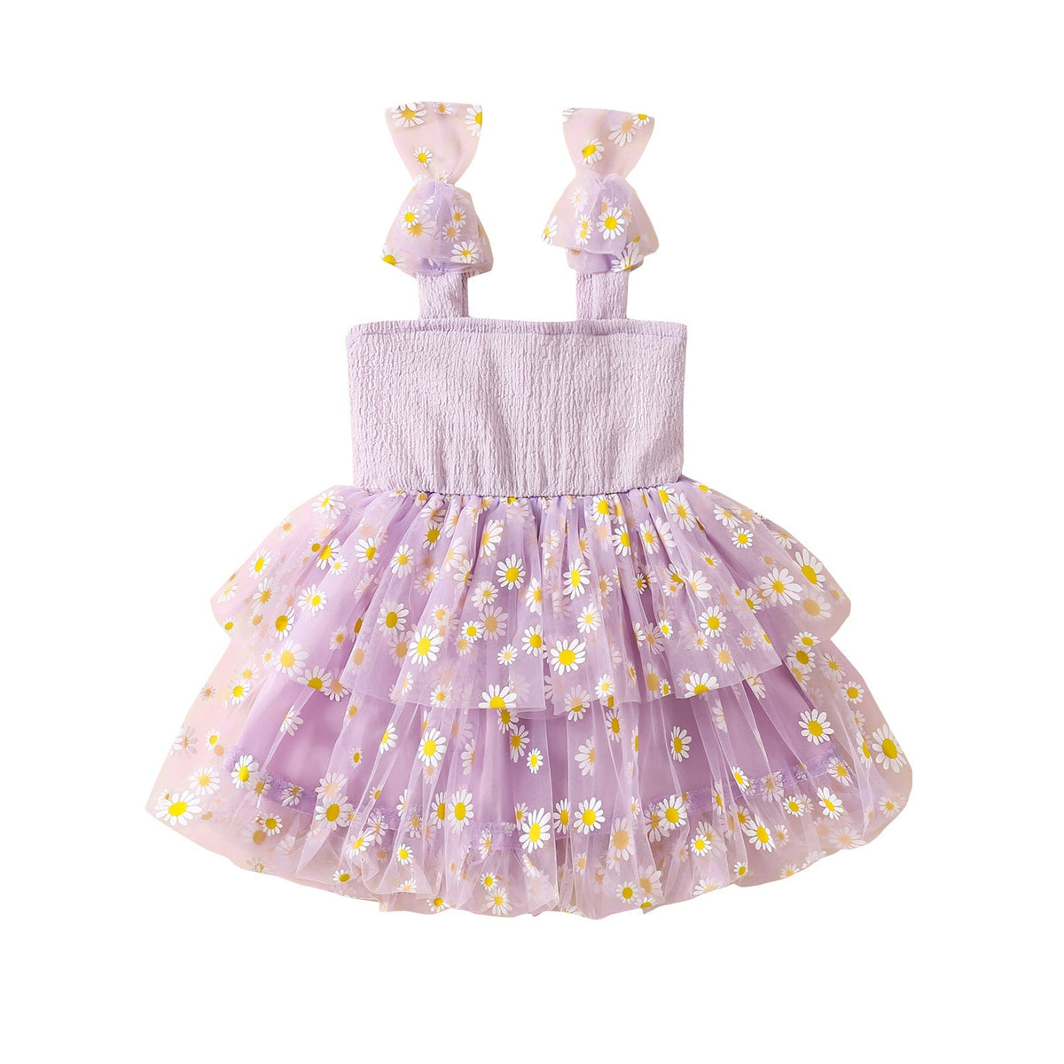 Flower Mesh Girls' Dress Suspenders