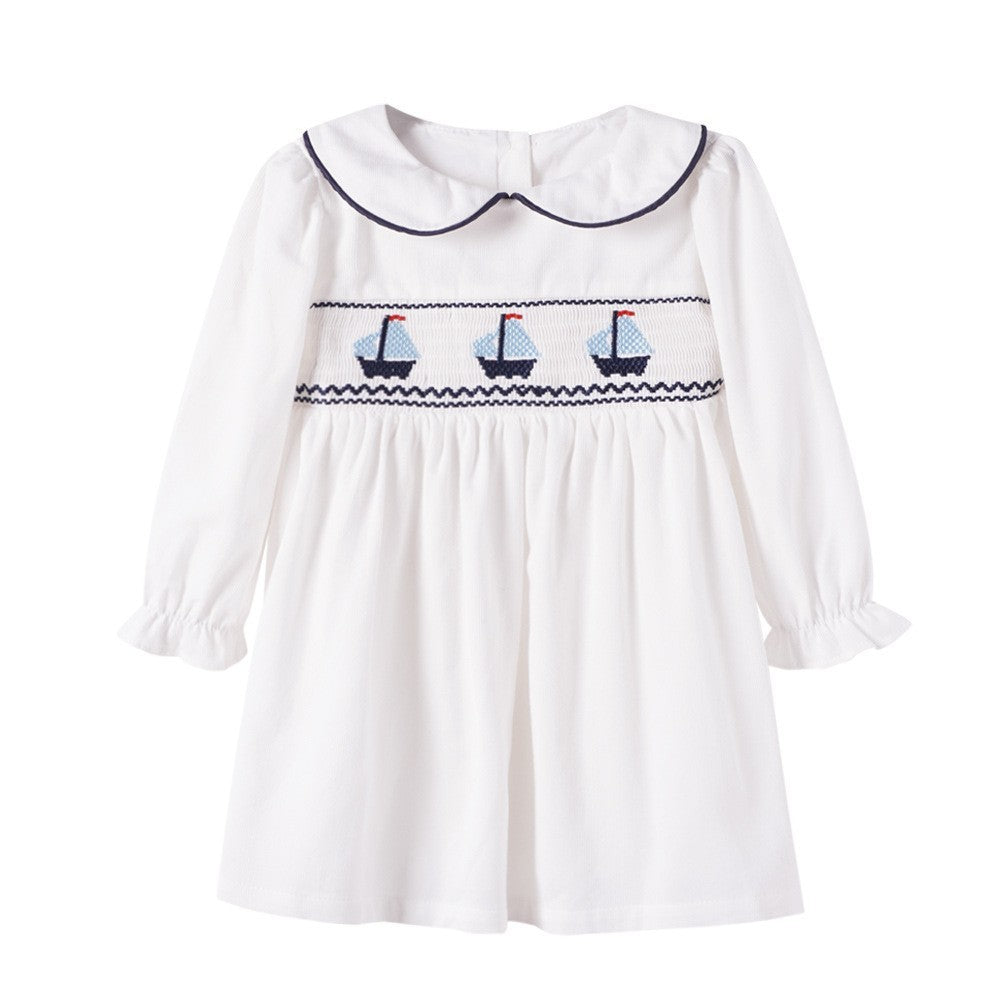Children Vintage Embroidery New Girls Dress