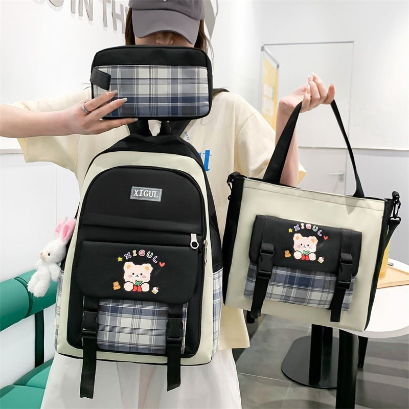 Large Capacity High School Plaid | Baby's World Bangladesh
