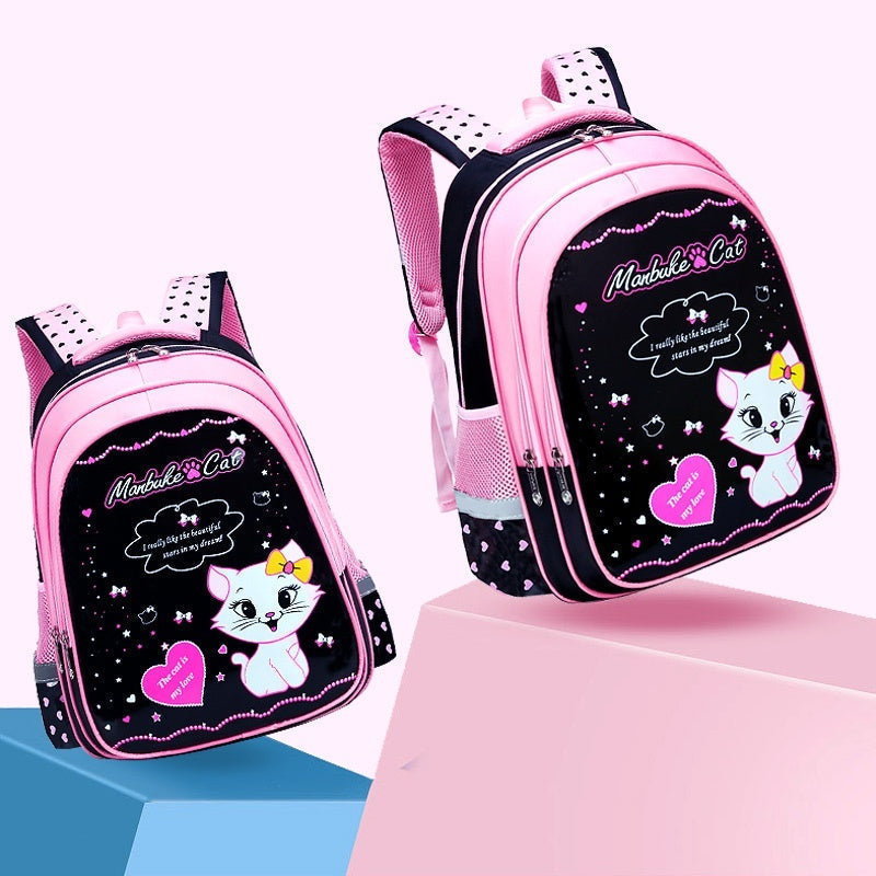 Kids School Cute Cat Print Backpack - Baby Bag - Baby's World (view 4)