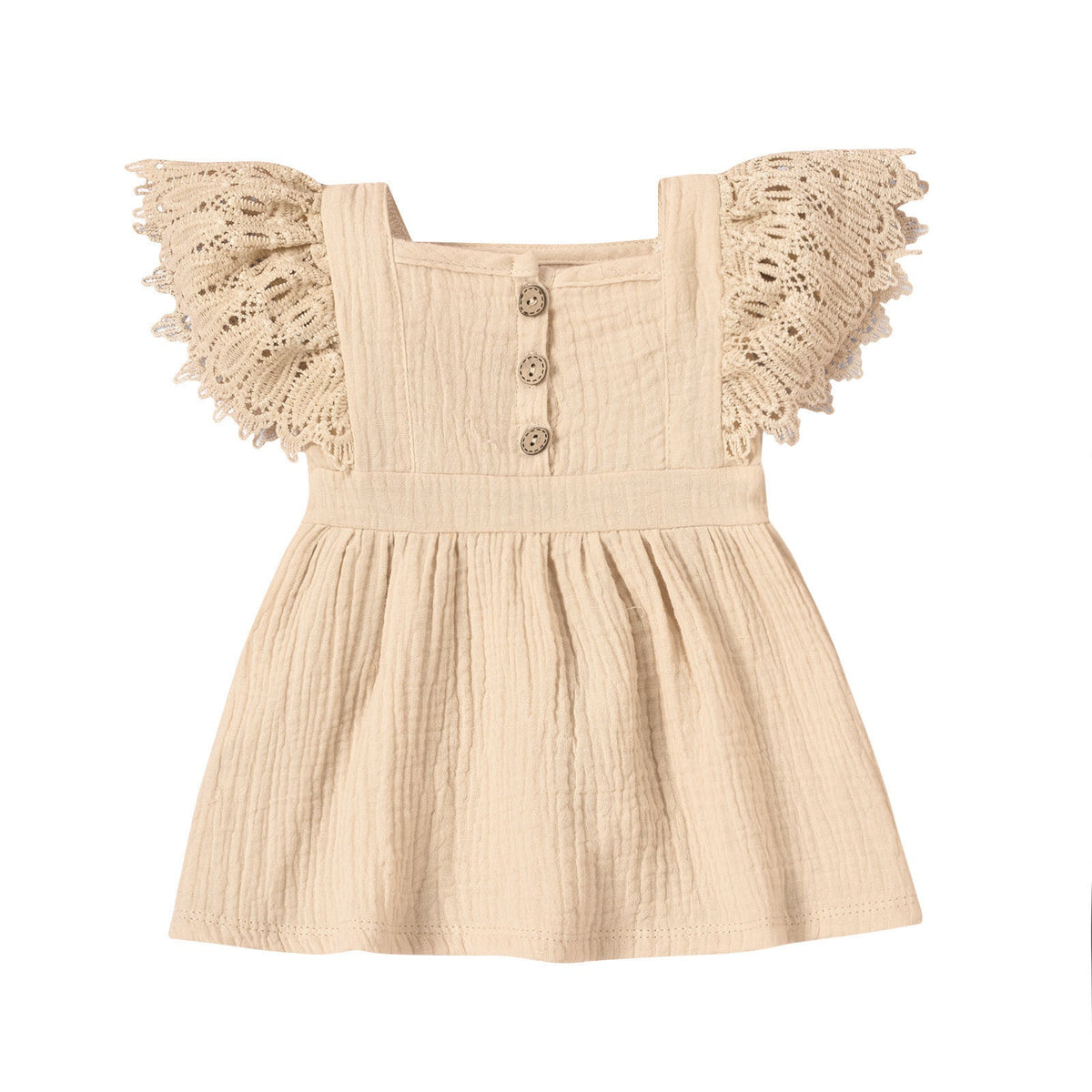 Spring Infant Children's Solid Color Sleeveless Dress
