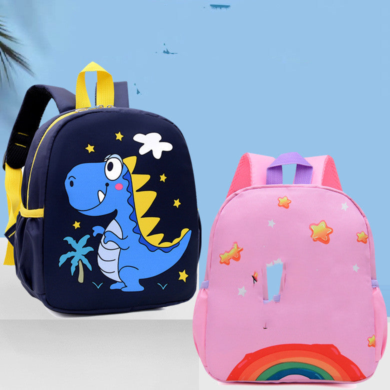 Kindergarten Men And - Kindergarten Men's And Women's Burden Reduction Decompression Anti-lost Fashion All-match School Bag