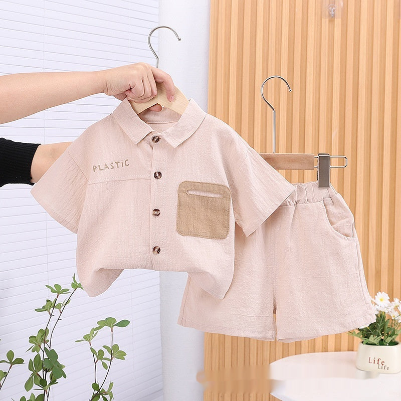 Personality Boy Trendy Thin Shirt Suit
