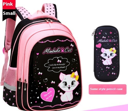 Kids School Cute Cat Print Backpack | Baby's World Bangladesh