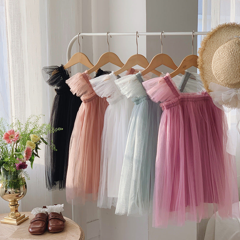 Flounced Sieve Tube Top Main Dress Puffy Birthday