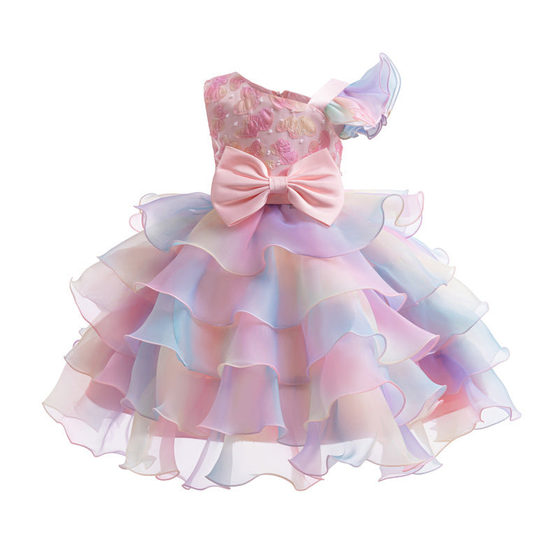 Girls' Bowknot Pettiskirt High-end