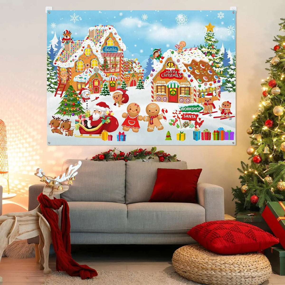 Montessori Felt Calendar Sensory Story Board for Toddlers，Interactive Classroom/Home Early Learning Wall Hanging Gifts