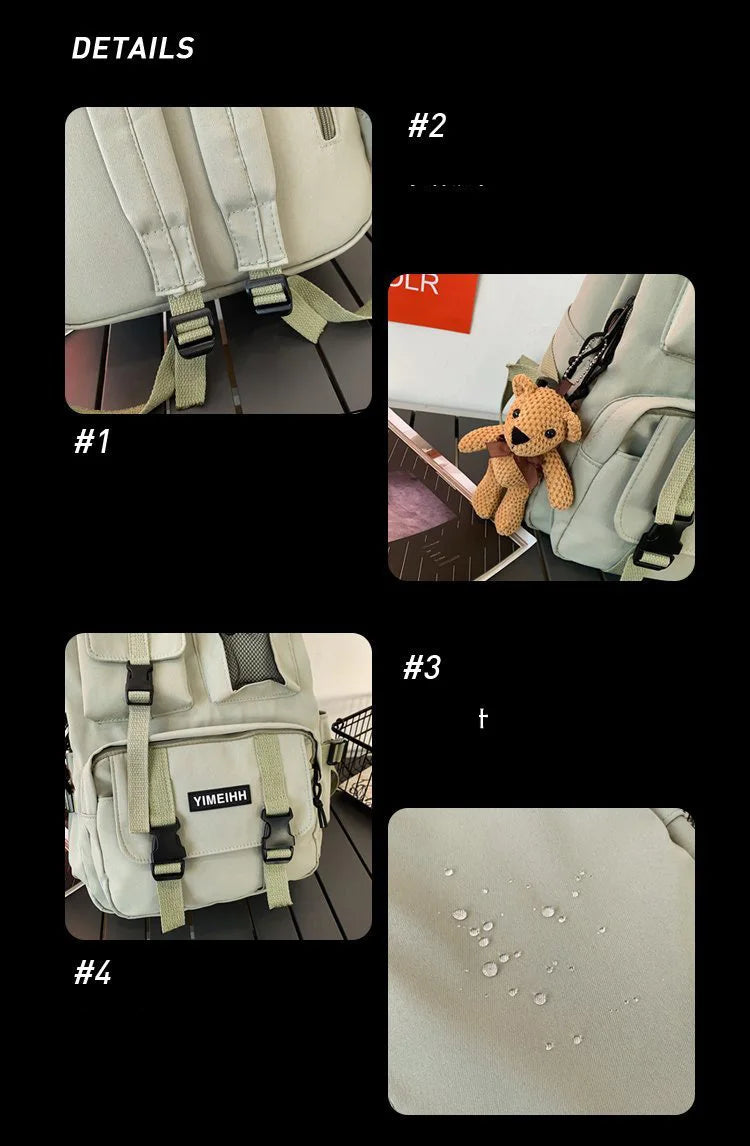 Multifunctional Teenager Laptop Backpack Women Cool Canvas School Bag High Quality Student Backpacks Boy Girl Fashion
