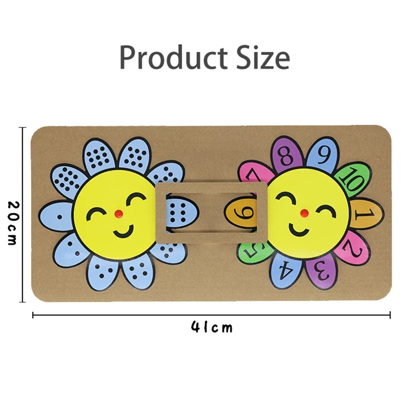 Montessori Didactic Material DIY Math Toy Color Shape Puzzle Matching Game Children Early Educational Learning Toy Teaching Aids
