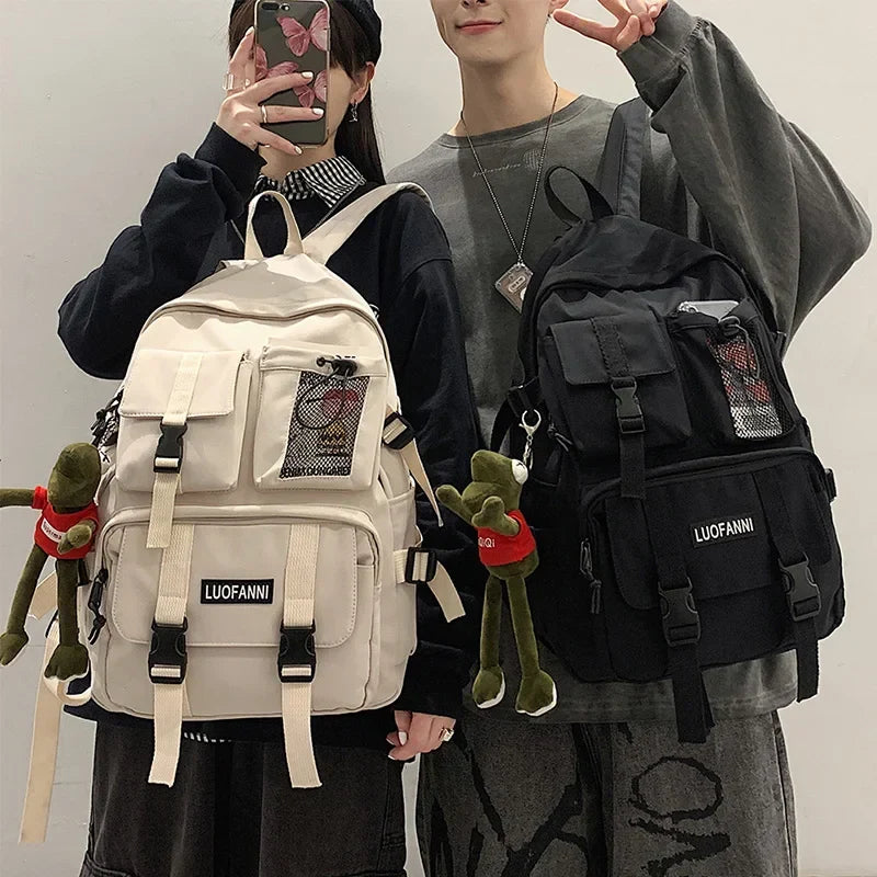 Multifunctional Teenager Laptop Backpack Women Cool Canvas School Bag High Quality Student Backpacks Boy Girl Fashion
