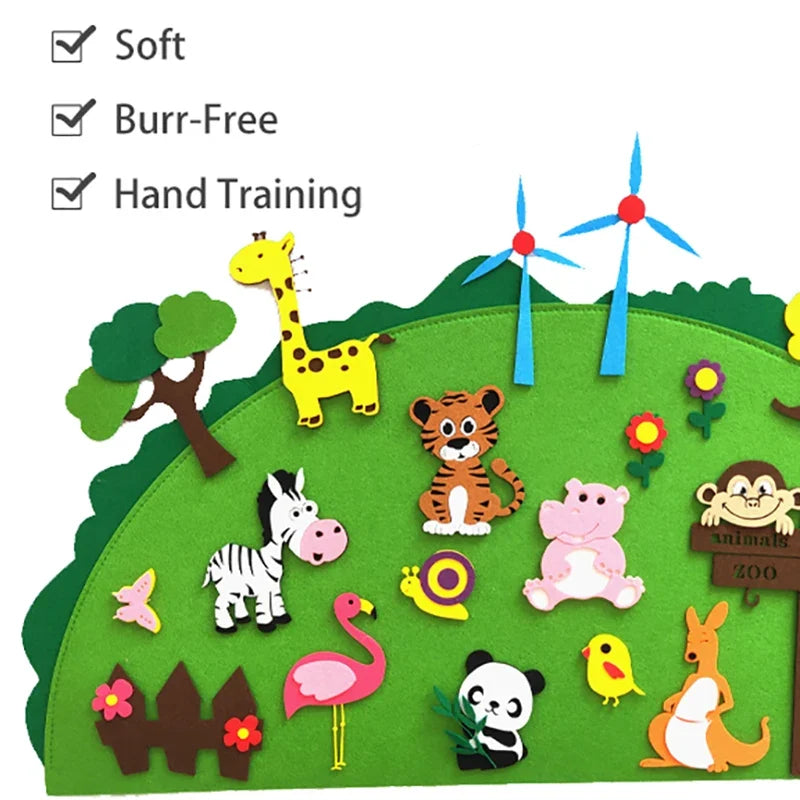 Montessori Didactic Material DIY Math Toy Color Shape Puzzle Matching Game Children Early Educational Learning Toy Teaching Aids