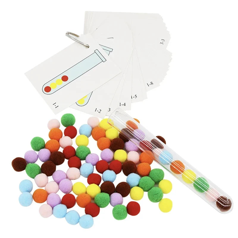 Montessori Didactic Material DIY Math Toy Color Shape Puzzle Matching Game Children Early Educational Learning Toy Teaching Aids