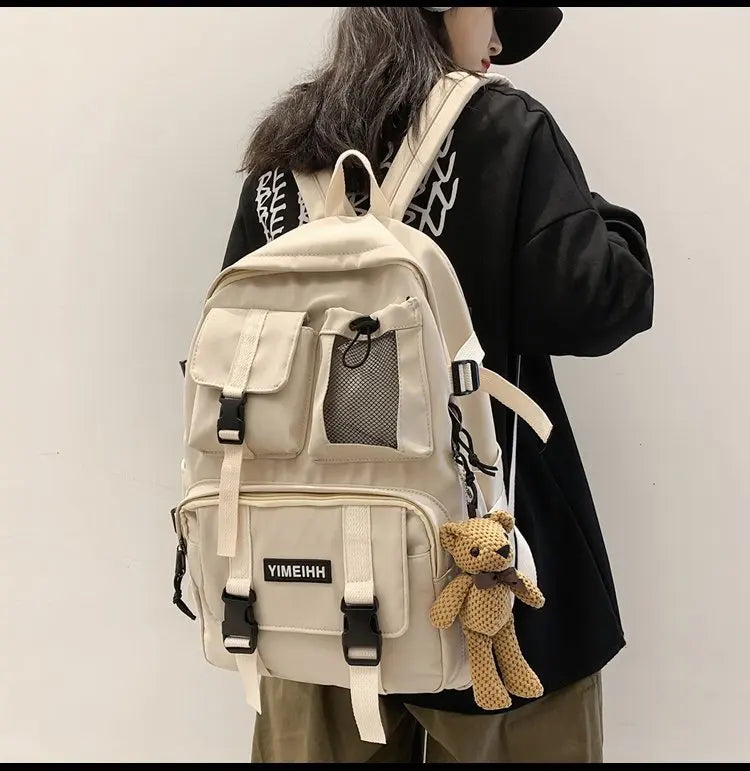 Multifunctional Teenager Laptop Backpack Women Cool Canvas School Bag High Quality Student Backpacks Boy Girl Fashion