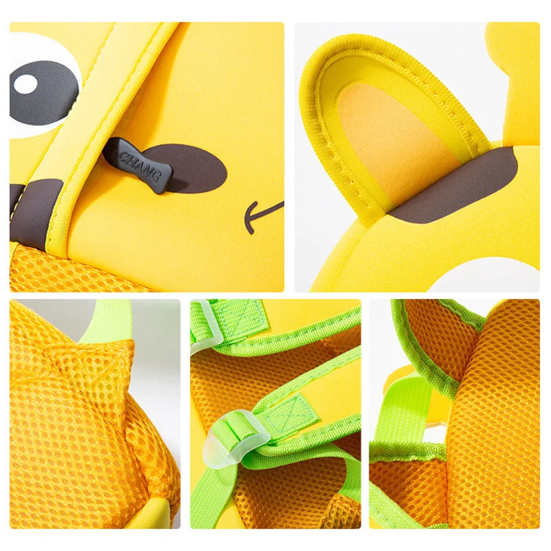 2023 Hot Children Backpacks 3D Giraffe Design Girl Boys School Bags Toddler Kids Neoprene Schoolbag Kindergarten Cartoon