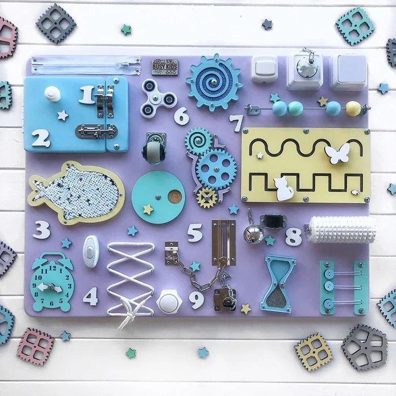 Kid Activity Busy Board Material Diy Accessories Montessori Teaching Aids Baby Busyboard Early Education Learning Skill Toy Part