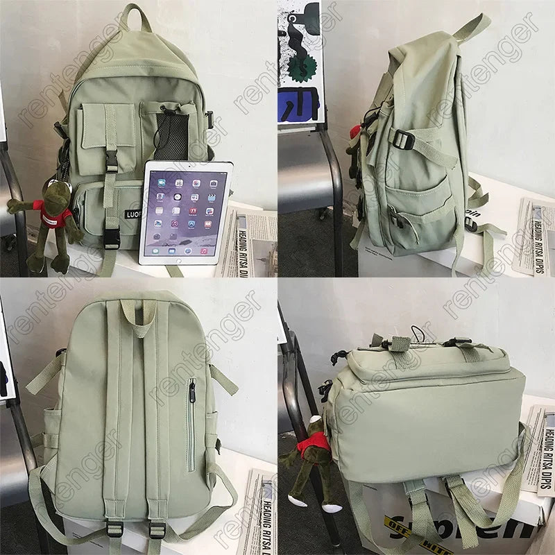 Multifunctional Teenager Laptop Backpack Women Cool Canvas School Bag High Quality Student Backpacks Boy Girl Fashion