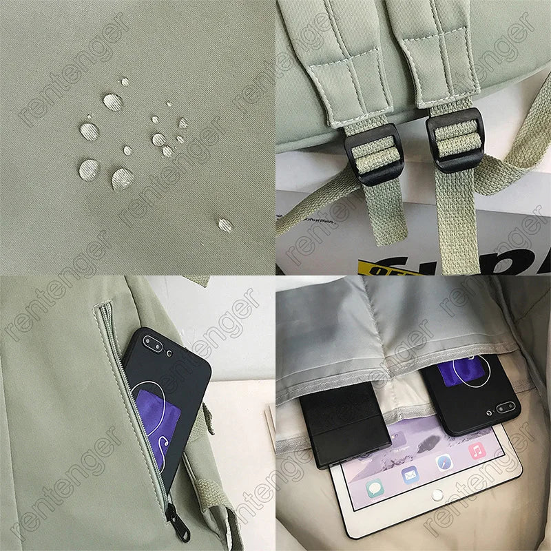 Multifunctional Teenager Laptop Backpack Women Cool Canvas School Bag High Quality Student Backpacks Boy Girl Fashion