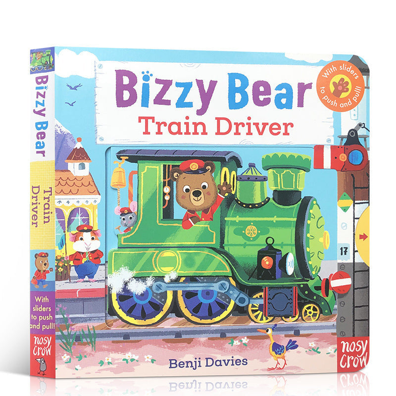 Baby Early Education Bizzy Bear Busy Bear Picture Book Sing Along with Me Push-Pull Book