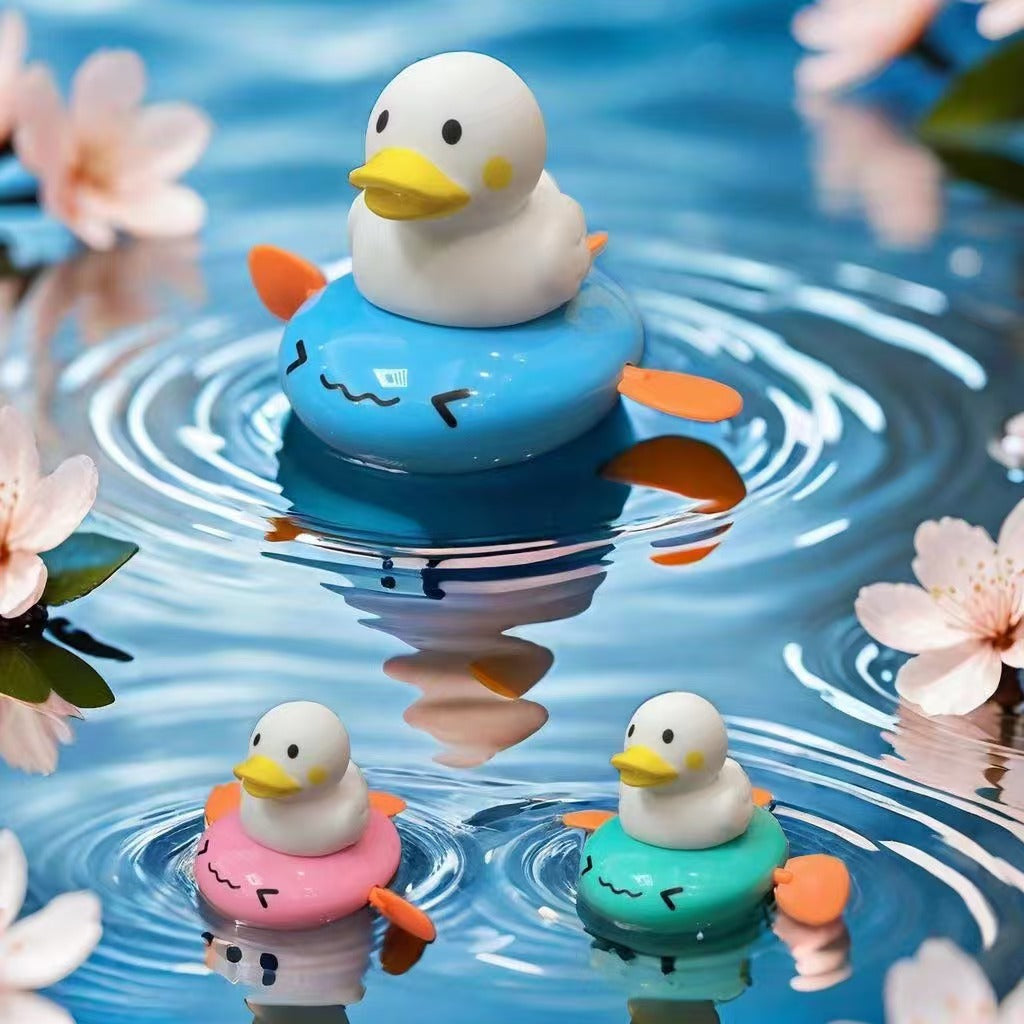 Tiktok Bath Toys for Children, Small Dolphins Swimming in Water, Baby Kids Playing with Water, Little Ducks, Little Turtles for Boys and Girls