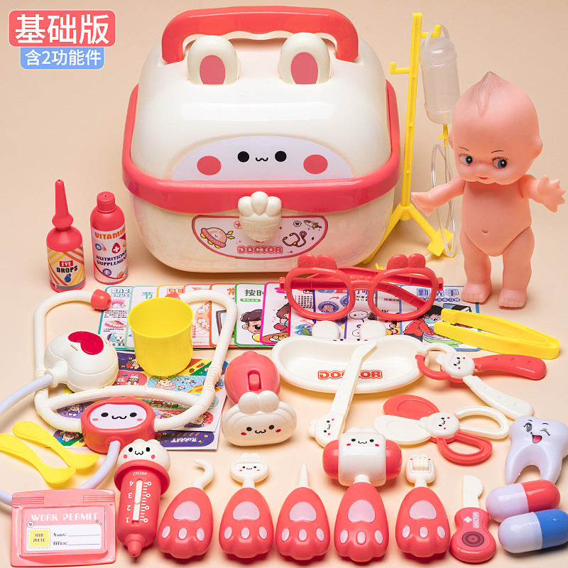 Play Doctor Toy Set for Children, Medical Toys for Girls, Stethoscope, Doctoring, Nurse Role Play, Injection Game
