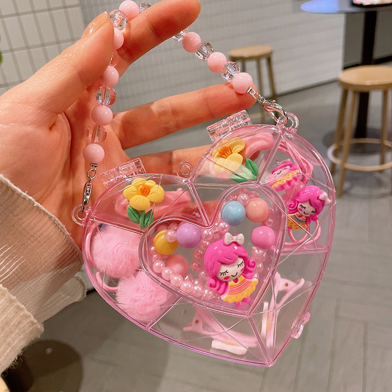 Children's jewelry baby cartoon cute fruit pendant bracelet suit birthday gift box in stock wholesale