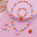 Cross-border New Children's Necklace suit Girls Beaded Necklace Cute Cartoon Necklace Girls Baby Jewelry