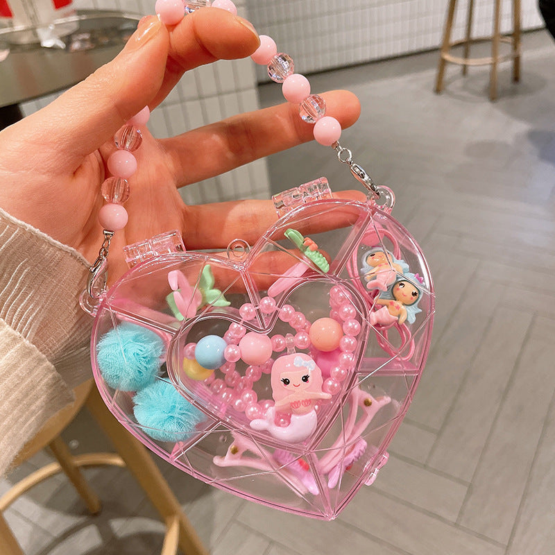 Children's jewelry baby cartoon cute fruit pendant bracelet suit birthday gift box in stock wholesale