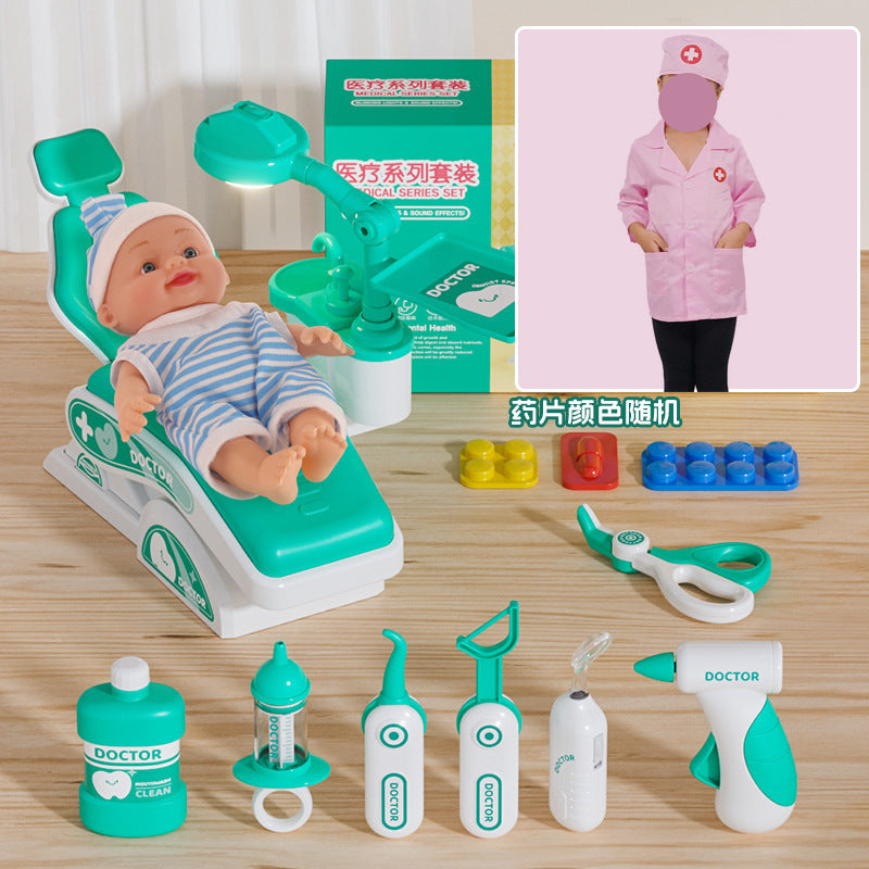 Children's Play Home Small Doctor Dentist Toy suit Girl Simulation Play Injection Doctor Male Factory Direct Supply